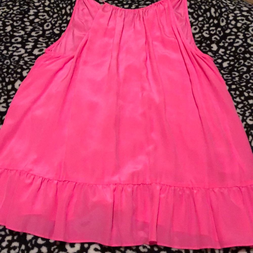 Lilly Pulitzer halter silk pink top